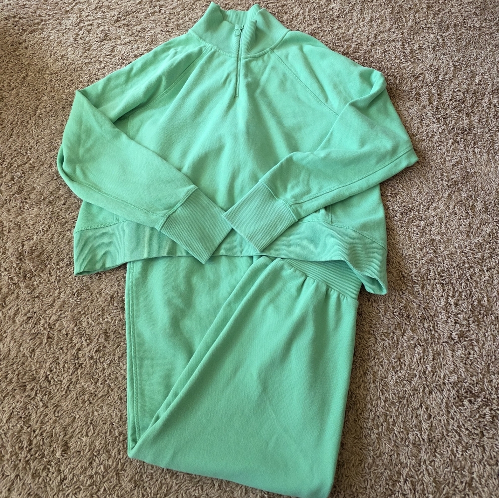 Sweaty Betty Nestle Up Quarter Zip With Jogger Pants Size XL
